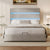 Hydraulic Lift King Size Velvet Upholstered Storage Bed with RGB LED Lighting