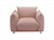 Sherpa Accent Chair - 42"W Single Sofa for Bedroom & Living Room - Pink Upholstered Accent Chair, Stylish & Comfortable