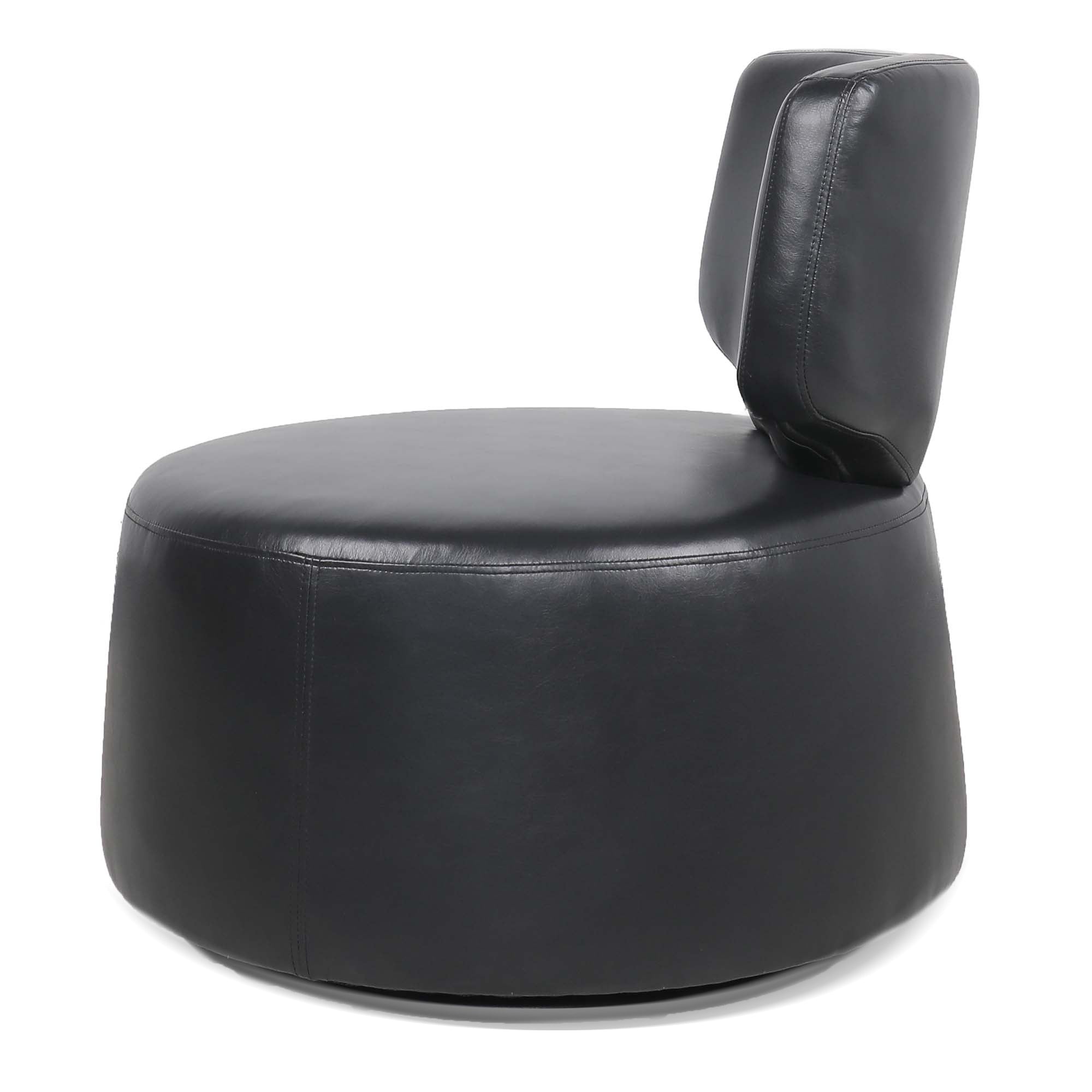 Minimal Black 360-Degree Swivel Chair