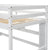 Twin Size Loft Bed For Kids with Desk, Shelves, Safety Guardrail & Ladder