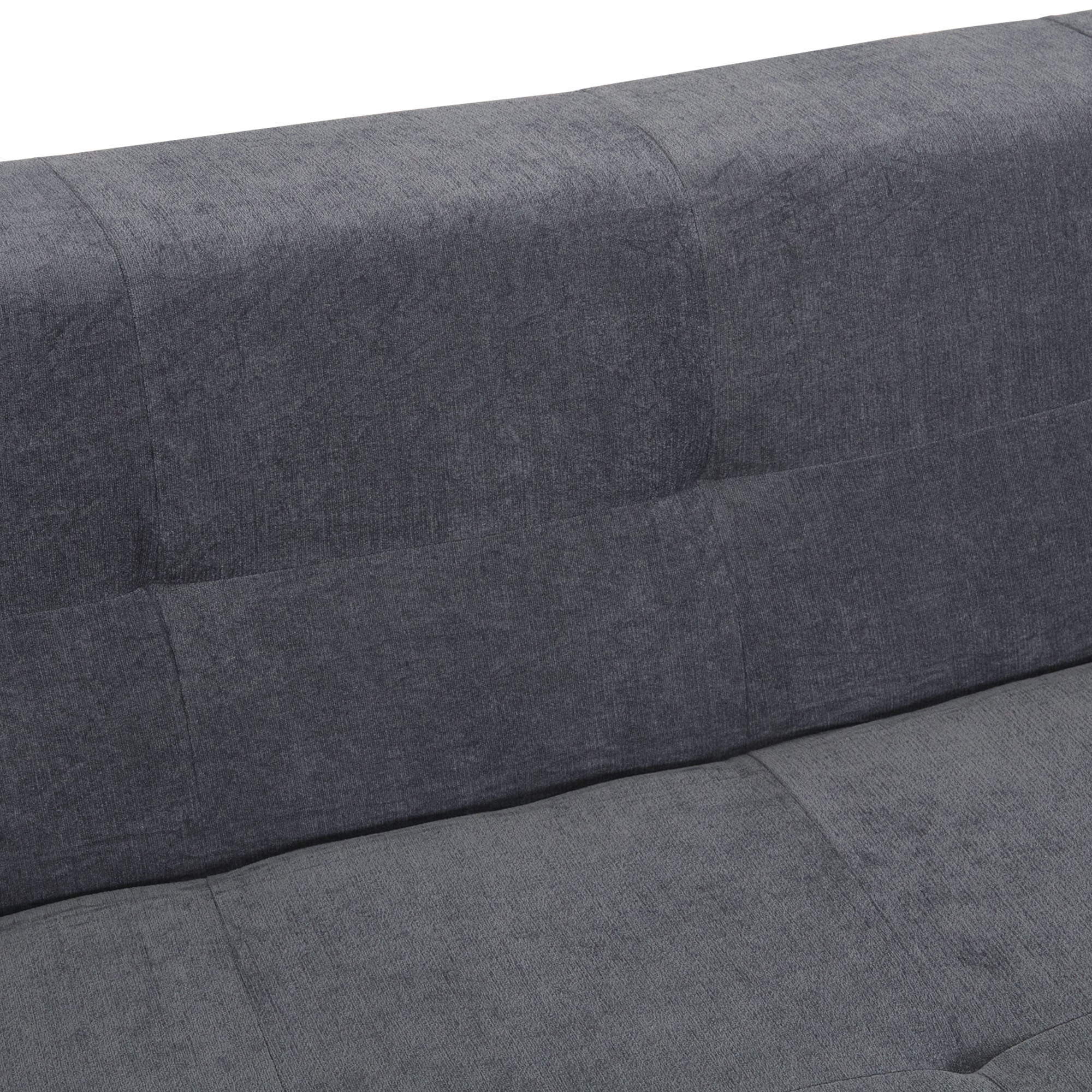 Mombasa 3-Seat Compressed Sofa in Dark Grey