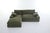 Army Green Modern Modular Sectional Sofa – Contemporary 4-Seater