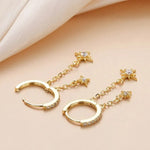 Load image into Gallery viewer, Celestial Diamond Hoop Earrings
