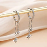 Load image into Gallery viewer, Celestial Diamond Hoop Earrings

