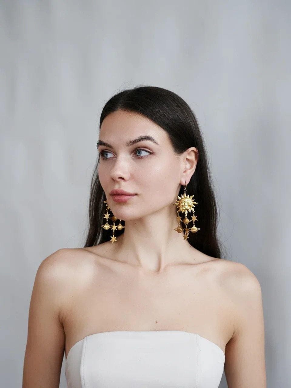 Celestials Star Astrology Sun Earrings