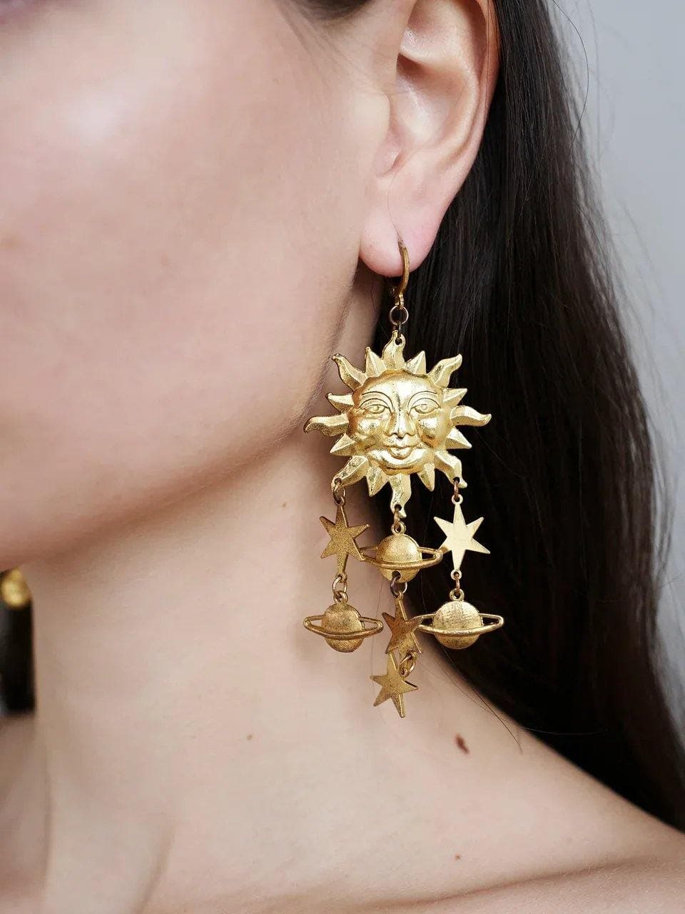 Celestials star astrology sun earrings 557512