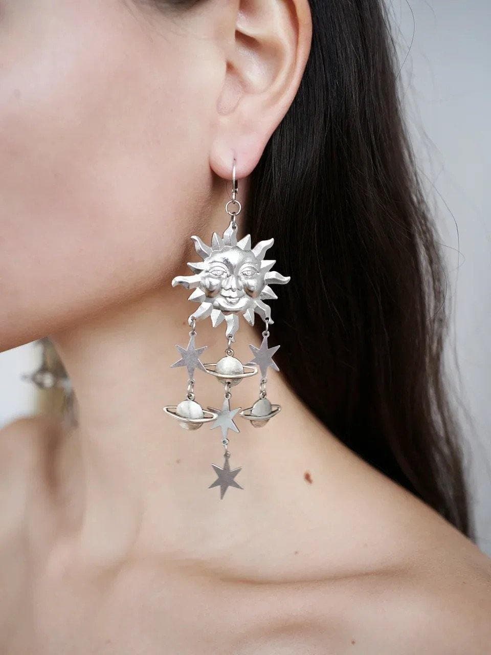 Celestials Star Astrology Sun Earrings