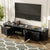 70.9'' Modern TV Stand Media Console Cabinet with 2 Cabinets and 2 Drawers For Living Room Up to 75'' In Black