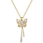 Load image into Gallery viewer, Charming Butterfly Diamond Dazzle Necklace
