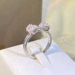 Load image into Gallery viewer, Charming Diamond Bow Ring
