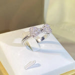 Load image into Gallery viewer, Charming Diamond Bow Ring
