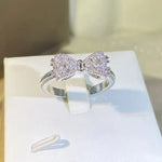 Load image into Gallery viewer, Charming Diamond Bow Ring
