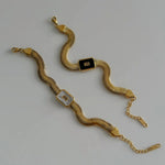 Load image into Gallery viewer, Chunky Chain &amp; Herringbone Bracelets
