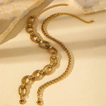 Load image into Gallery viewer, Chunky Paperclip &amp; Weave Chain Bracelet Set
