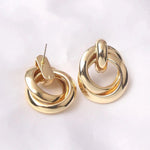 Load image into Gallery viewer, Circular Geometric Interwoven Earrings
