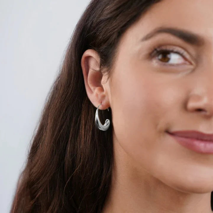 Classic Drop Earrings Vintage Gold Hoop Earring