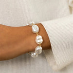 Load image into Gallery viewer, Classy Asymmetric Pearl Bracelet
