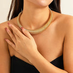 Load image into Gallery viewer, Classy Chunky Textured Choker Necklace
