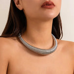 Load image into Gallery viewer, Classy Chunky Textured Choker Necklace

