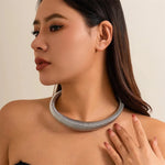 Load image into Gallery viewer, Classy Chunky Textured Choker Necklace

