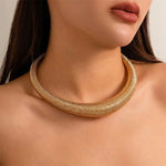 Load image into Gallery viewer, Classy Chunky Textured Choker Necklace
