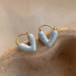 Load image into Gallery viewer, Classy Enamel Heart Earrings
