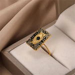 Load image into Gallery viewer, Classy Evil Eye Heart &amp; Rectangle Rings
