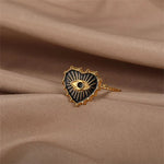 Load image into Gallery viewer, Classy Evil Eye Heart &amp; Rectangle Rings
