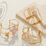 Load image into Gallery viewer, Classy Floral Bangle Bracelets
