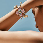 Load image into Gallery viewer, Classy Floral Bangle Bracelets
