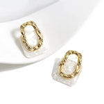 Load image into Gallery viewer, Classy Geometric Square Earrings
