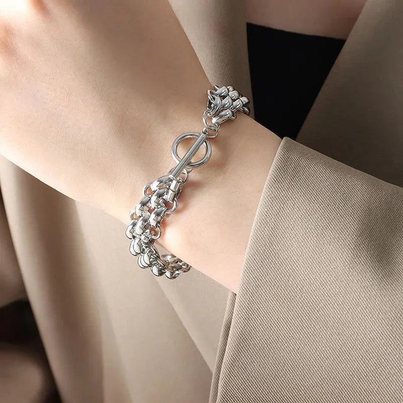 Classy Rice Bead Necklace and Bracelet