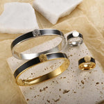 Load image into Gallery viewer, Classy Roman Numeral Bangle Bracelet and Rings
