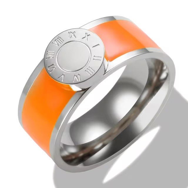 Classy Roman Numeral Bangle Bracelet and Rings