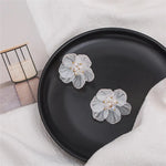 Load image into Gallery viewer, Classy Transparent Floral Hibiscus Earrings
