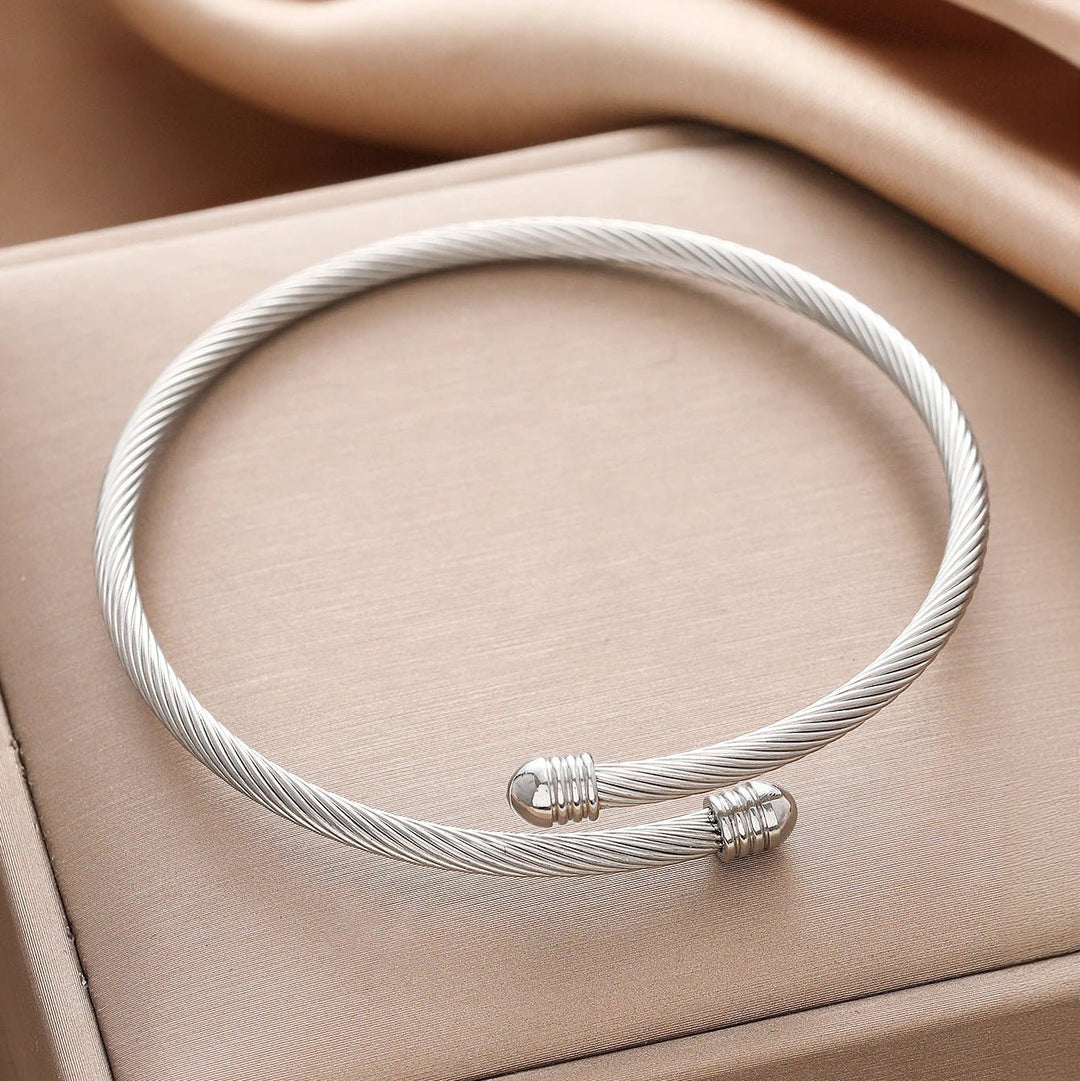 Classy Twisted Bangle Bracelet