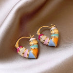 Load image into Gallery viewer, Colorful Pastel Heart Earrings
