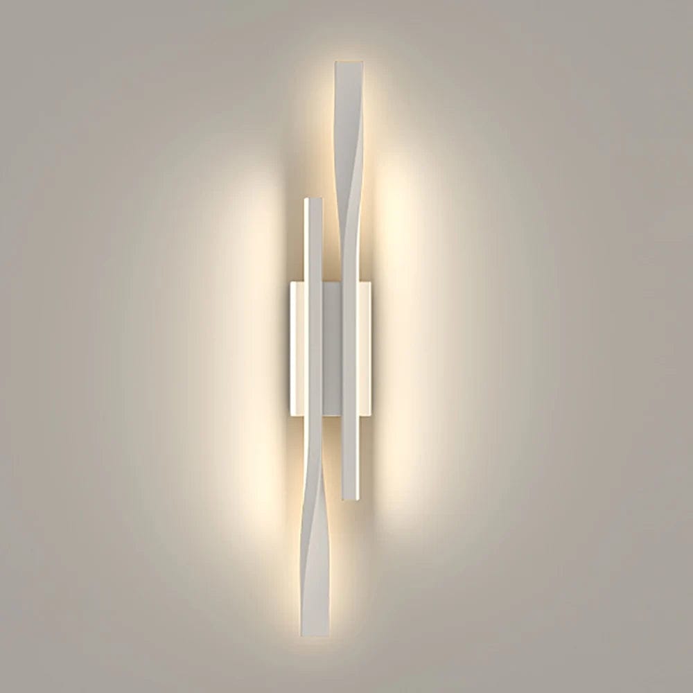 Comfortable Coast White / CHINA / Warm White (2700-3500K) Long strip wall lamp light luxury creative room bedroom bedside lamp simple modern Nordic living room TV wall lamp