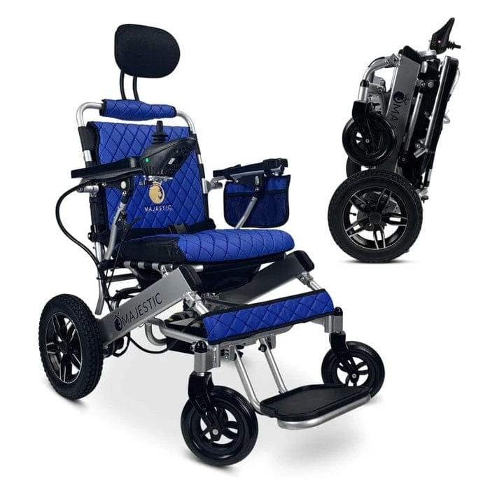 COMFYGO Power Wheelchair ComfyGo Majestic IQ-8000 Remote Controlled Folding Lightweight Electric Wheelchair- CGMI8RCFLEW