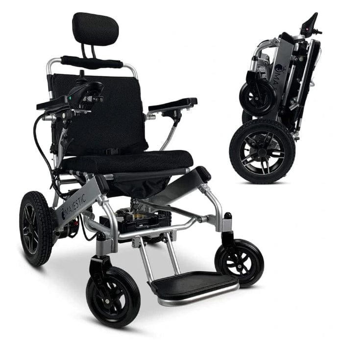 COMFYGO Power Wheelchair ComfyGo Majestic IQ-8000 Remote Controlled Folding Lightweight Electric Wheelchair- CGMI8RCFLEW