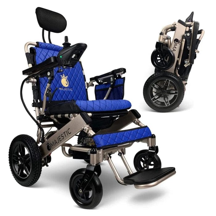 COMFYGO Power Wheelchair ComfyGo Majestic IQ-8000 Remote Controlled Folding Lightweight Electric Wheelchair- CGMI8RCFLEW