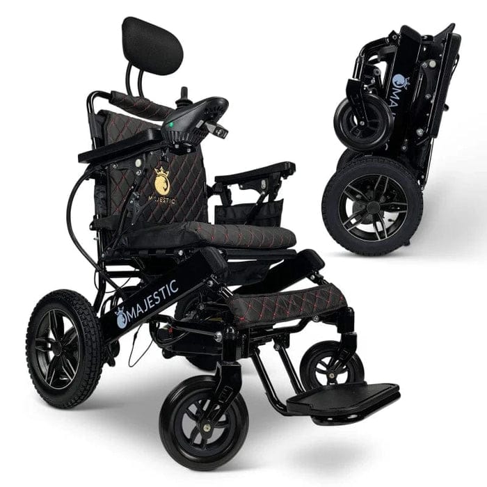 COMFYGO Power Wheelchair ComfyGo Majestic IQ-8000 Remote Controlled Folding Lightweight Electric Wheelchair- CGMI8RCFLEW