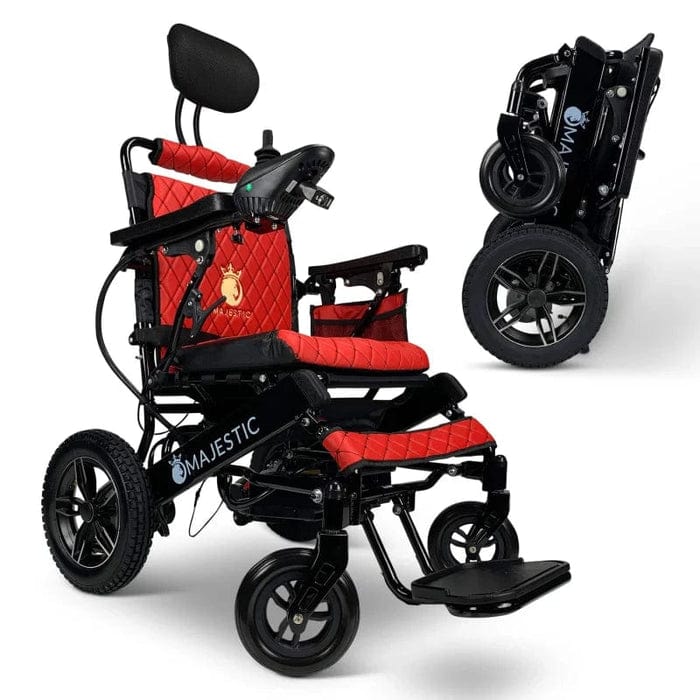 COMFYGO Power Wheelchair ComfyGo Majestic IQ-8000 Remote Controlled Folding Lightweight Electric Wheelchair- CGMI8RCFLEW