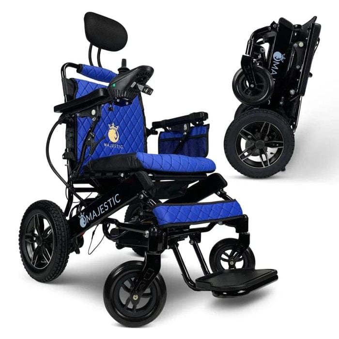 COMFYGO Power Wheelchair ComfyGo Majestic IQ-8000 Remote Controlled Folding Lightweight Electric Wheelchair- CGMI8RCFLEW