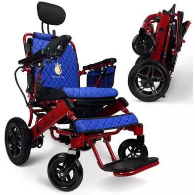 COMFYGO Power Wheelchair ComfyGo Majestic IQ-8000 Remote Controlled Folding Lightweight Electric Wheelchair- CGMI8RCFLEW