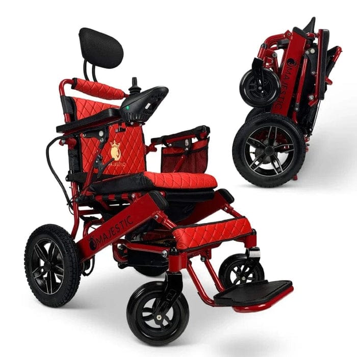 COMFYGO Power Wheelchair ComfyGo Majestic IQ-8000 Remote Controlled Folding Lightweight Electric Wheelchair- CGMI8RCFLEW