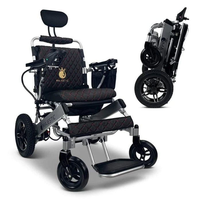 COMFYGO Power Wheelchair ComfyGo Majestic IQ-8000 Remote Controlled Folding Lightweight Electric Wheelchair- CGMI8RCFLEW