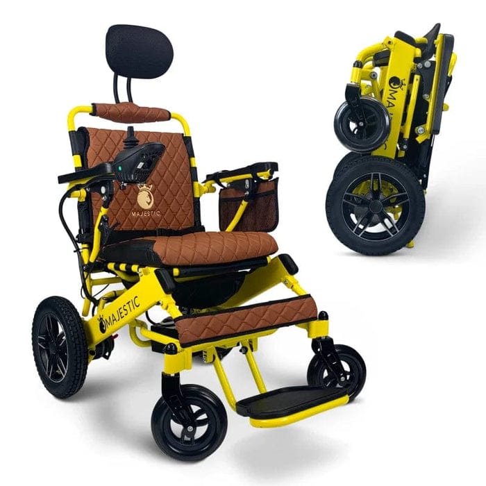 COMFYGO Power Wheelchair ComfyGo Majestic IQ-8000 Remote Controlled Folding Lightweight Electric Wheelchair- CGMI8RCFLEW