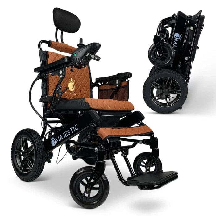 COMFYGO Power Wheelchair ComfyGo Majestic IQ-8000 Remote Controlled Folding Lightweight Electric Wheelchair- CGMI8RCFLEW