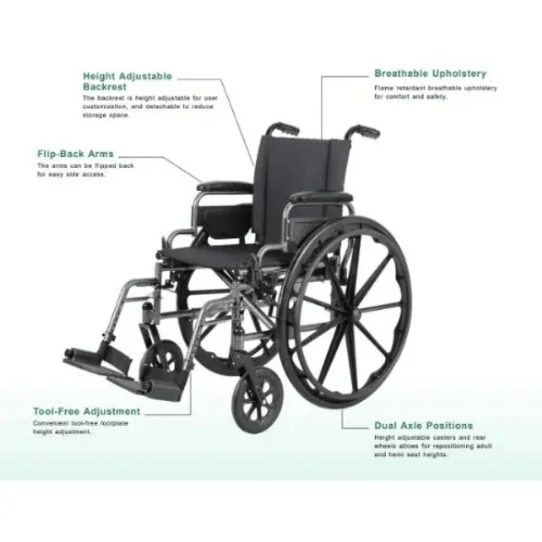 COSTCARE Costcare - K1 STANDARD WHEELCHAIR - CAD60FP
